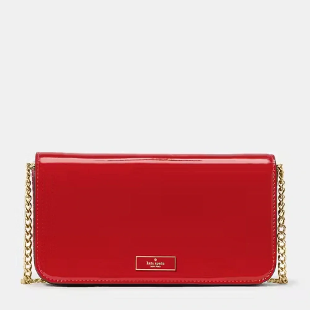 Kate Spade Bridget Patent Mini Crossbody KS Bright Red - Picture 13 of 16